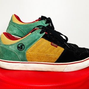 Black Rasta Skate Shoes